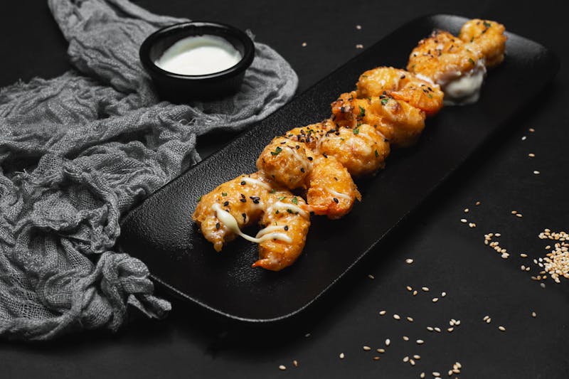 Crispy Calamari rings with lemon aioli