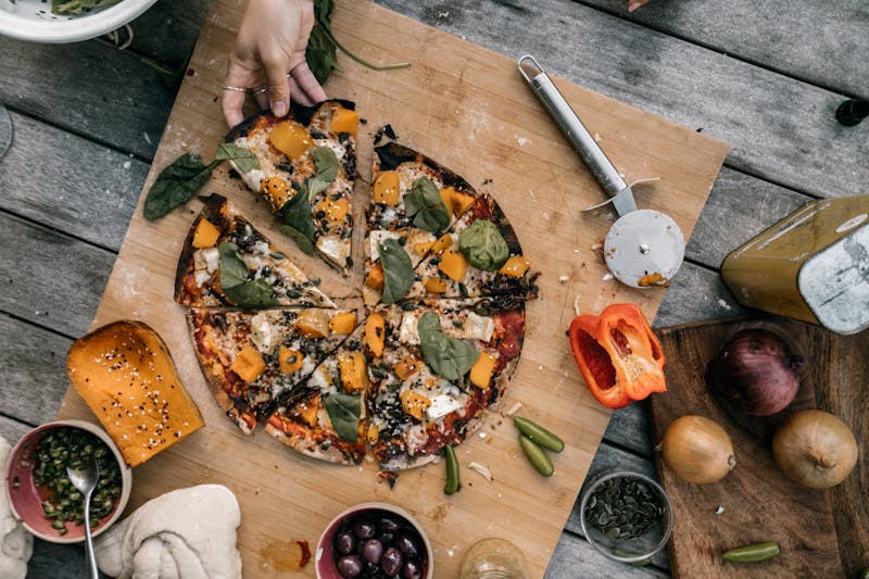 Veggie Garden marco pizza with seasonal fresh vegetables